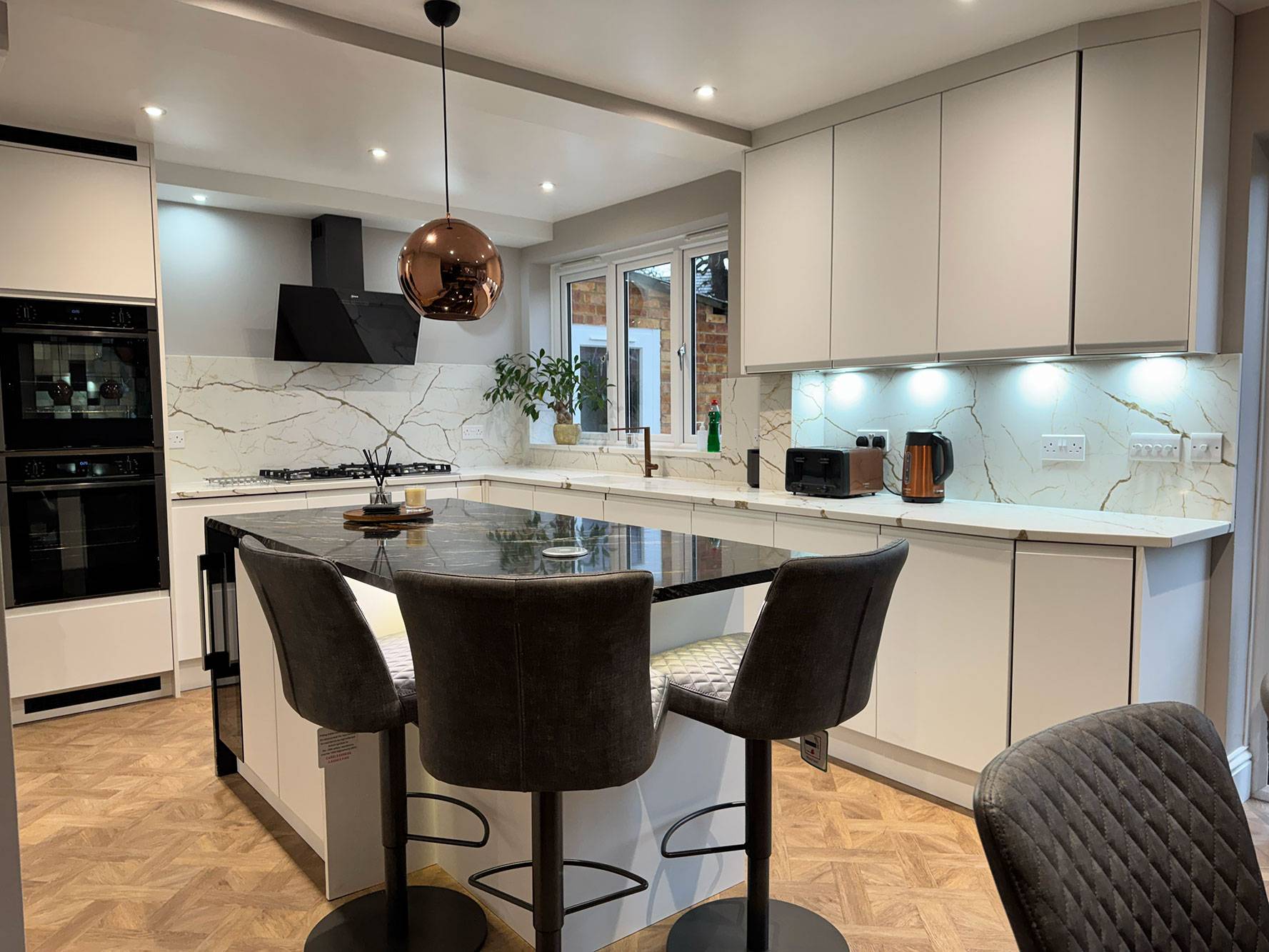 Budget kitchen design with Dekton worktops
